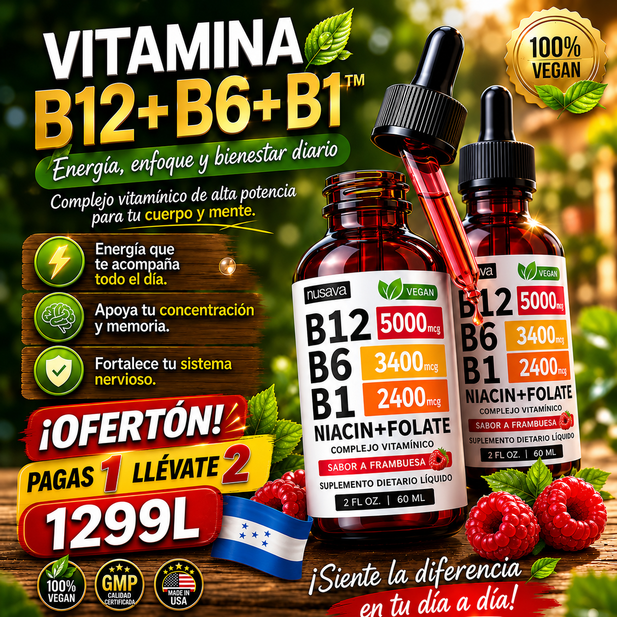 ⚡Vitamina B12+B6+B1™ Promo 2x1 – Más Energía, Más Enfoque y Más Vitalidad